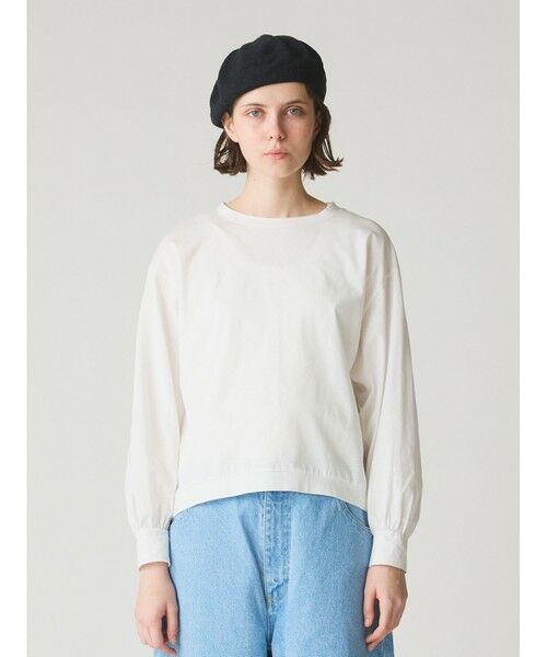 MidiUmi / ミディウミ カットソー | MidiUmi ロングスリーブコクーンプルオーバー（オフホワイト(color11)）
