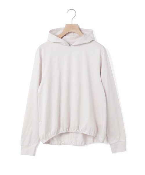 MidiUmi / ミディウミ カットソー | MidiUmi フード付きプルオーバー（ライトグレー(color90)）