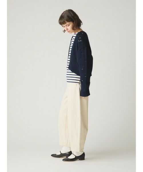 MidiUmi / ミディウミ カーディガン・ボレロ | MidiUmi オープンワークニットカーディガン | 詳細9