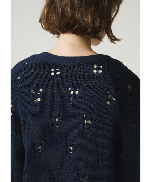 MidiUmi / ミディウミ カーディガン・ボレロ | MidiUmi オープンワークニットカーディガン | 詳細13
