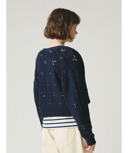 MidiUmi / ミディウミ カーディガン・ボレロ | MidiUmi オープンワークニットカーディガン | 詳細6