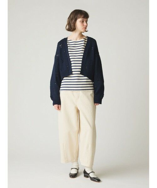 MidiUmi / ミディウミ カーディガン・ボレロ | MidiUmi オープンワークニットカーディガン | 詳細7