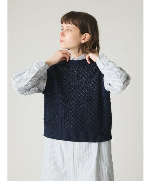 MidiUmi / ミディウミ ベスト | MidiUmi メッシュニットベスト | 詳細4