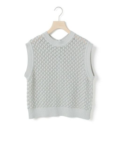 MidiUmi/ミディウミ MidiUmi メッシュニットベスト ライトグレー(color90) FREE MidiUmi/ミディウミ MidiUmi メッシュニットベスト ライトグレー(color90) FREE