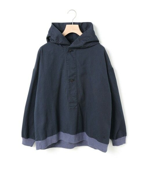 MidiUmi / ミディウミ カットソー | MidiUmi SOILシャツパーカー（ネイビー(color77)）