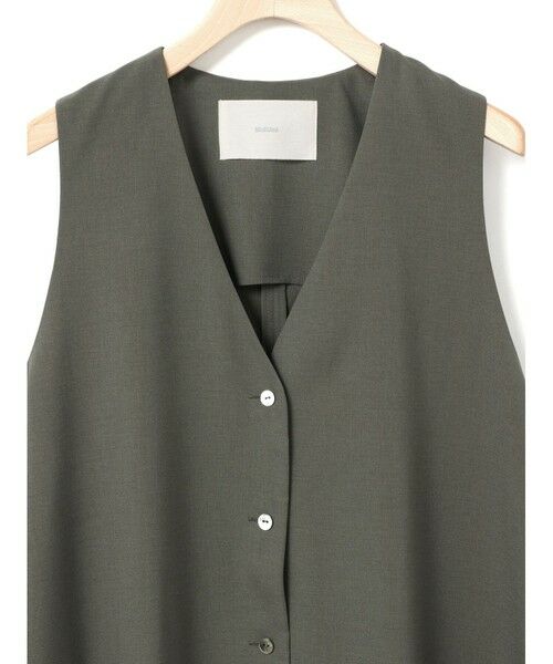 MidiUmi / ミディウミ ロング・マキシ丈ワンピース | MidiUmi Vネックロングジレワンピース | 詳細12