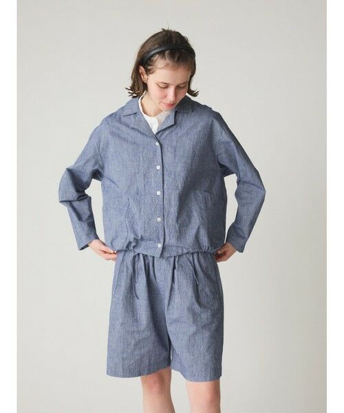 MidiUmi / ミディウミ その他パンツ | MidiUmi シャンブレーショートパンツ | 詳細3