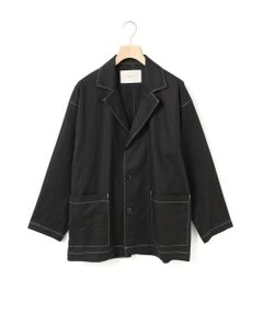MidiUmi / ミディウミ テーラードジャケット | MidiUmi コットンリネンテーラードジャケット