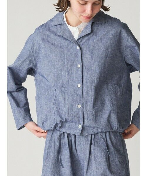 MidiUmi / ミディウミ シャツ・ブラウス | MidiUmi シャンブレーシャツジャケット | 詳細7