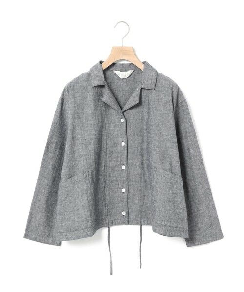 MidiUmi/ミディウミ MidiUmi シャンブレーシャツジャケット チャコールグレー(color92) FREE MidiUmi/ミディウミ MidiUmi シャンブレーシャツジャケット チャコールグレー(color92) FREE