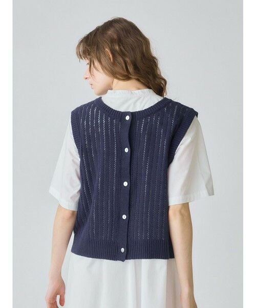 MidiUmi / ミディウミ ベスト | MidiUmi 柄編み2WAYベスト | 詳細4