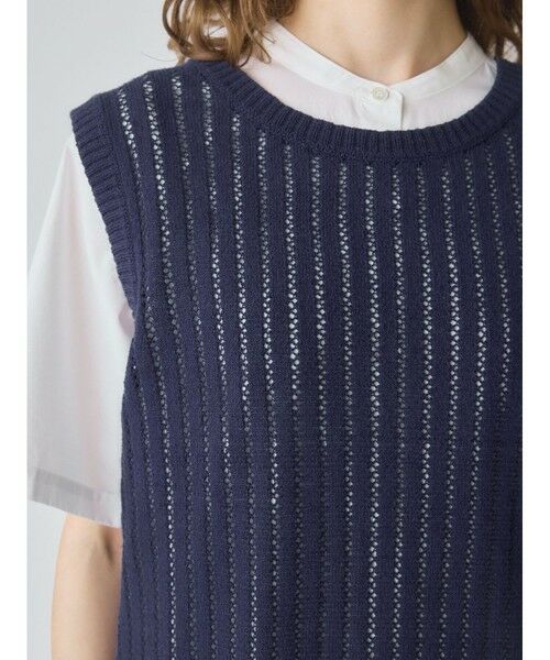 MidiUmi / ミディウミ ベスト | MidiUmi 柄編み2WAYベスト | 詳細5