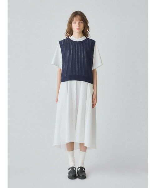 MidiUmi / ミディウミ ベスト | MidiUmi 柄編み2WAYベスト | 詳細6