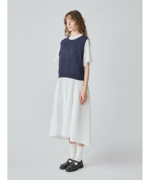 MidiUmi / ミディウミ ベスト | MidiUmi 柄編み2WAYベスト | 詳細7