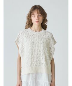 MidiUmi / ミディウミ ベスト | MidiUmi テープヤーンサイドリボンベスト