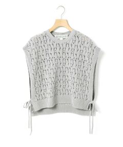 MidiUmi / ミディウミ ベスト | MidiUmi テープヤーンサイドリボンベスト