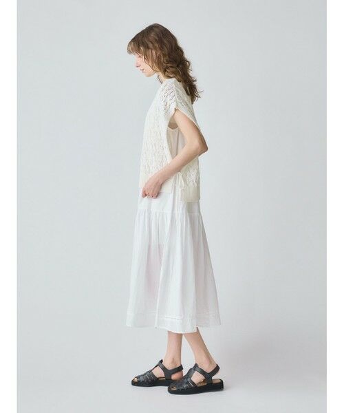 MidiUmi / ミディウミ ベスト | MidiUmi テープヤーンサイドリボンベスト | 詳細9