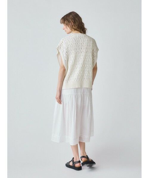 MidiUmi / ミディウミ ベスト | MidiUmi テープヤーンサイドリボンベスト | 詳細10