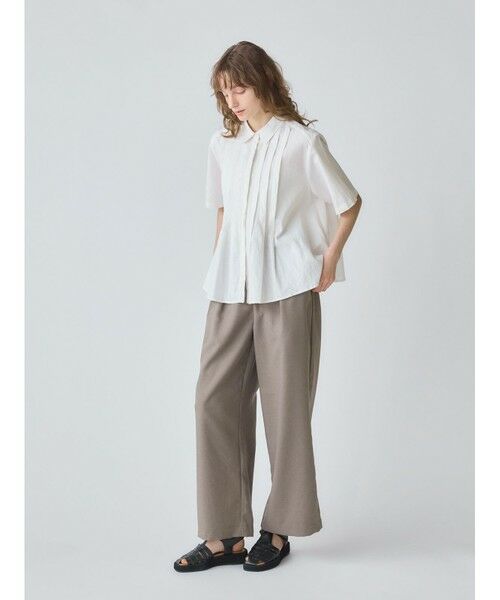 MidiUmi / ミディウミ シャツ・ブラウス | MidiUmi タックショートシャツ | 詳細9