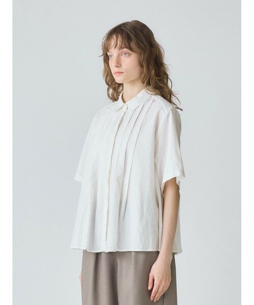 MidiUmi / ミディウミ シャツ・ブラウス | MidiUmi タックショートシャツ | 詳細4