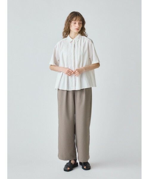 美品 24SS ミディウミ タックシャツ ブラウス ミズイロインド 楽天市場】【sale15%off】【返品不可】【送料無料】Midi Umi
