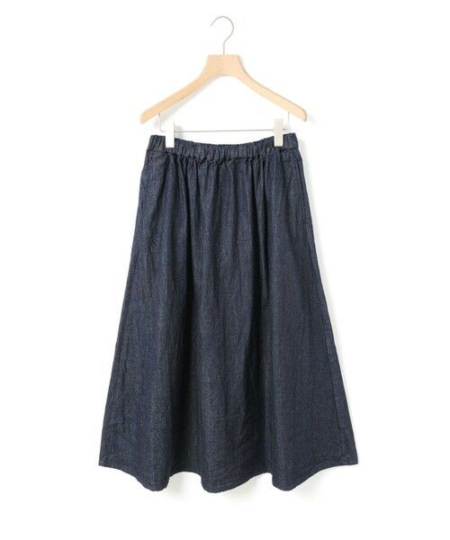 MidiUmi / ミディウミ ミニ・ひざ丈スカート | MidiUmi デニムフレアスカート（インディゴ(color77)）