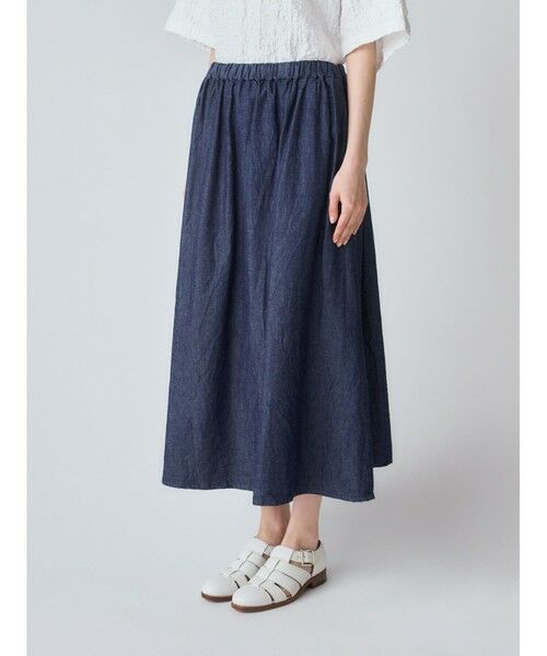 MidiUmi / ミディウミ ミニ・ひざ丈スカート | MidiUmi デニムフレアスカート | 詳細15