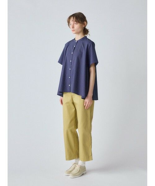 MidiUmi / ミディウミ シャツ・ブラウス | MidiUmi ハーフスリーブドットAラインシャツ | 詳細8
