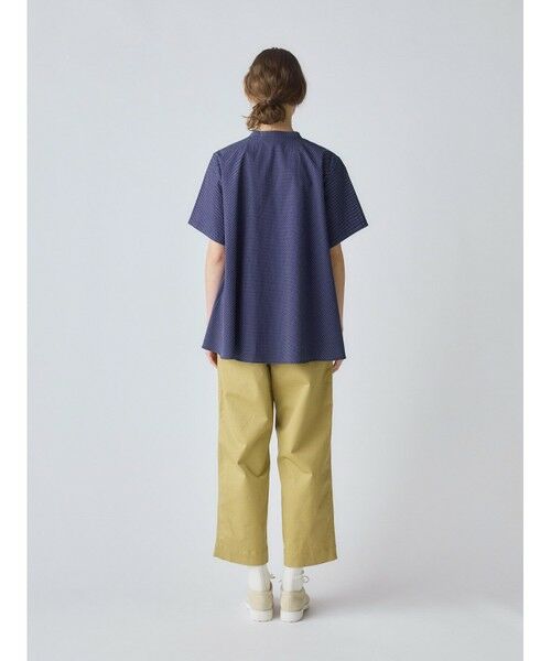 MidiUmi / ミディウミ シャツ・ブラウス | MidiUmi ハーフスリーブドットAラインシャツ | 詳細10