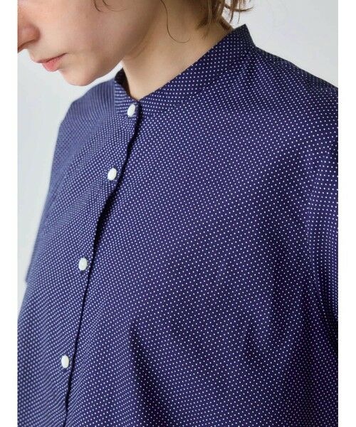 【美品】Midi Umi ミディウミ ハーフスリーブAラインシャツ MidiUmi｜コットン ハーフスリーブ Aライン シャツ 2-73922242