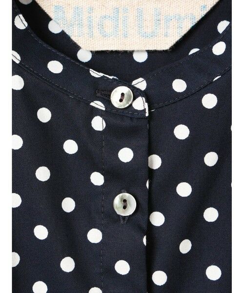 MidiUmi / ミディウミ シャツ・ブラウス | MidiUmi ハーフスリーブドットAラインシャツ | 詳細14