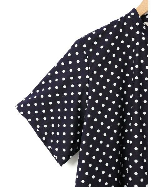 MidiUmi / ミディウミ シャツ・ブラウス | MidiUmi ハーフスリーブドットAラインシャツ | 詳細15