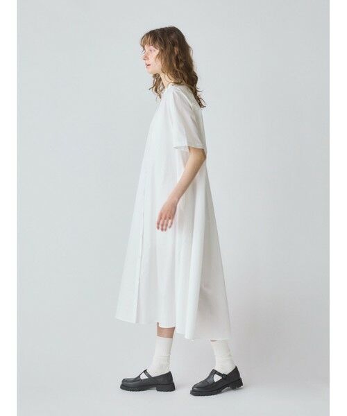MidiUmi / ミディウミ ロング・マキシ丈ワンピース | MidiUmi ハーフスリーブAラインシャツワンピース | 詳細16