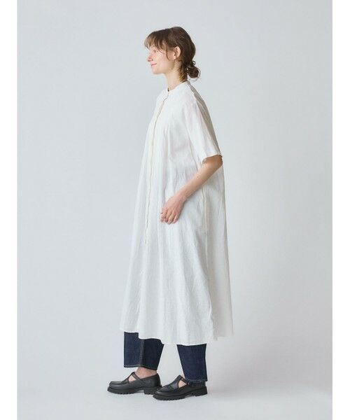 MidiUmi / ミディウミ ロング・マキシ丈ワンピース | MidiUmi ハーフスリーブタックワンピース | 詳細13