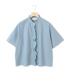 MidiUmi / ミディウミ シャツ・ブラウス | MidiUmi  フリルショートハーフスリーブシャツ