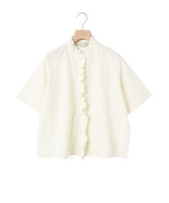 MidiUmi / ミディウミ シャツ・ブラウス | MidiUmi  フリルショートハーフスリーブシャツ
