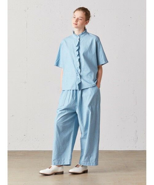 MidiUmi / ミディウミ シャツ・ブラウス | MidiUmi  フリルショートハーフスリーブシャツ | 詳細8