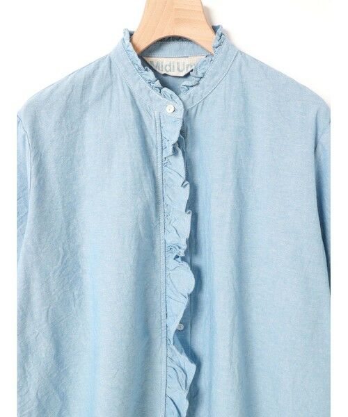 MidiUmi / ミディウミ シャツ・ブラウス | MidiUmi  フリルショートハーフスリーブシャツ | 詳細10