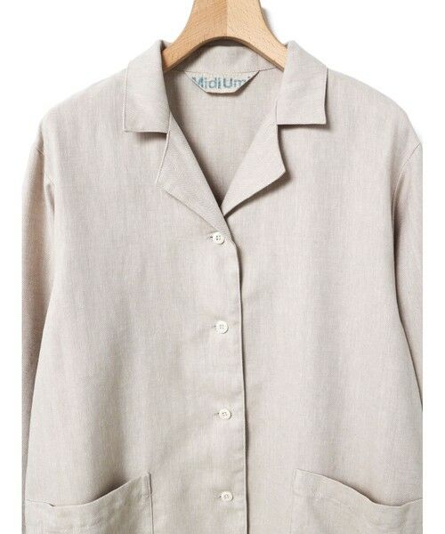 MidiUmi / ミディウミ テーラードジャケット | MidiUmi ノーザンリネンシャツジャケット | 詳細12