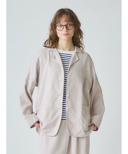 MidiUmi / ミディウミ テーラードジャケット | MidiUmi ノーザンリネンシャツジャケット | 詳細4