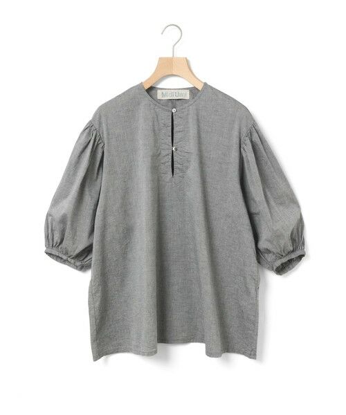 MidiUmi / ミディウミ シャツ・ブラウス | MidiUmi スキッパースモックシャツ（ブラック(color99)）