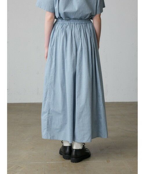 MidiUmi / ミディウミ ミニ・ひざ丈スカート | MidiUmi シャンブレーギャザースカート | 詳細9