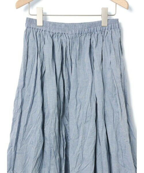 MidiUmi / ミディウミ ミニ・ひざ丈スカート | MidiUmi シャンブレーギャザースカート | 詳細11