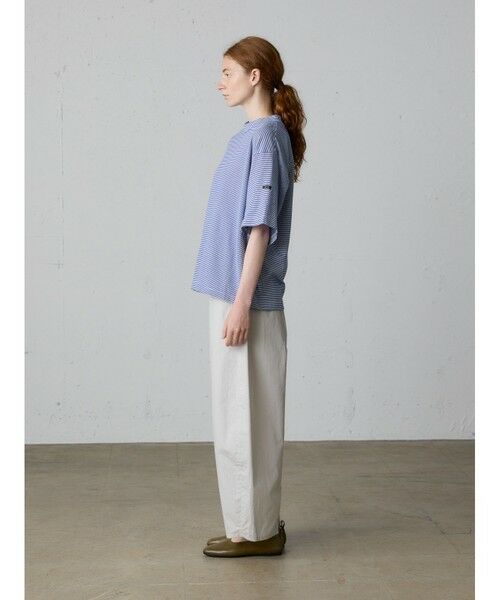 MidiUmi / ミディウミ Tシャツ | MidiUmi モックネックボーダーワイドTシャツ | 詳細10