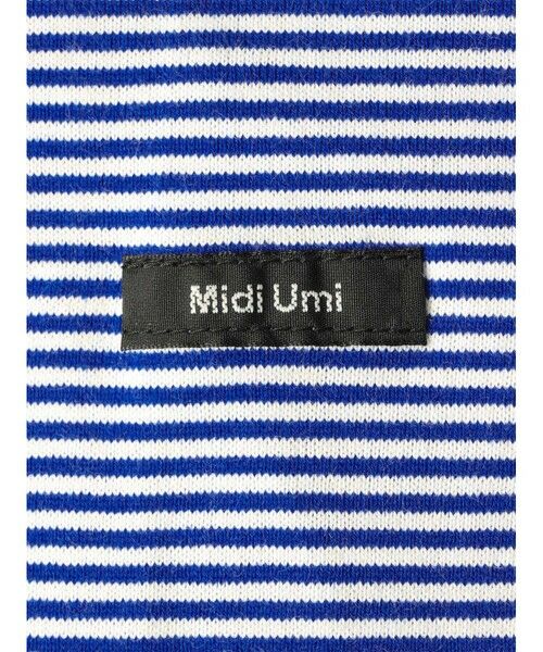 MidiUmi / ミディウミ Tシャツ | MidiUmi モックネックボーダーワイドTシャツ | 詳細3