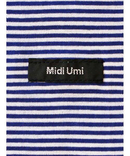 MidiUmi / ミディウミ Tシャツ | MidiUmi モックネックボーダーワイドTシャツ | 詳細17