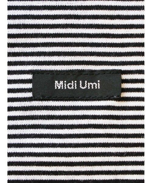 MidiUmi / ミディウミ Tシャツ | MidiUmi モックネックボーダーワイドTシャツ | 詳細19