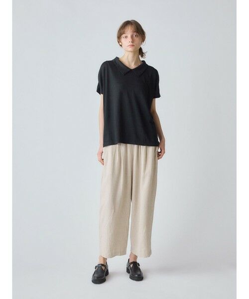 MidiUmi / ミディウミ カットソー | MidiUmi 襟付きリネンプルオーバー | 詳細7