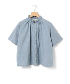 MidiUmi / ミディウミ シャツ・ブラウス | MidiUmi シャンブレーフリルシャツ