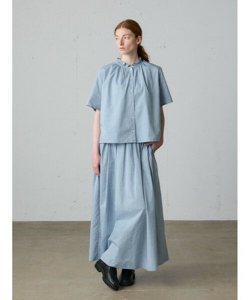 MidiUmi / ミディウミ シャツ・ブラウス | MidiUmi シャンブレーフリルシャツ | 詳細7